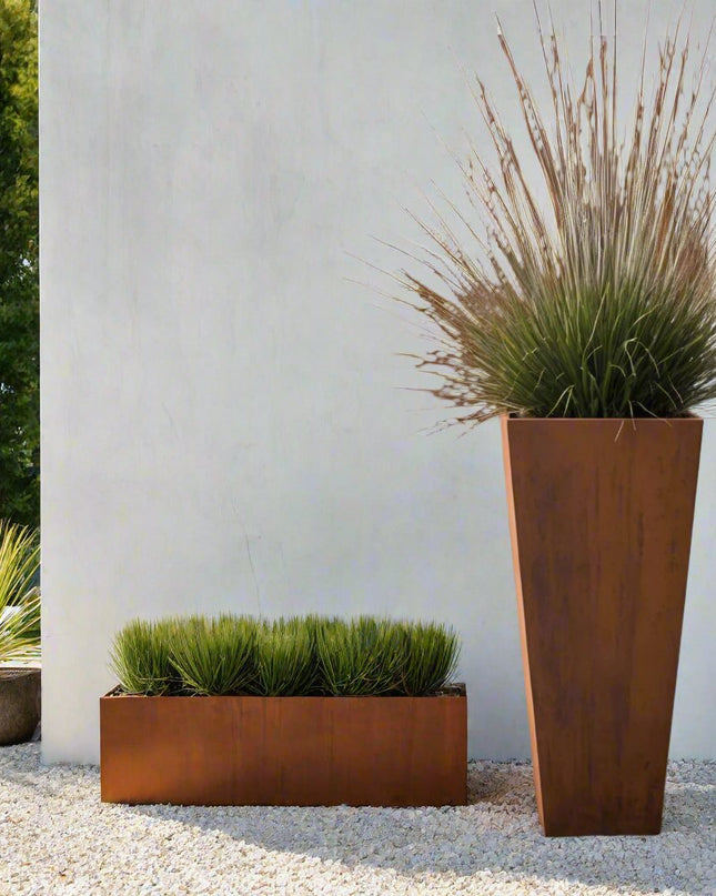 Corten Steel Tapered Planter