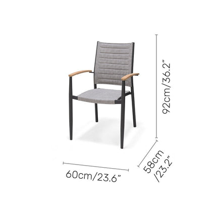 Topaz Stacking Armchair - 2pc