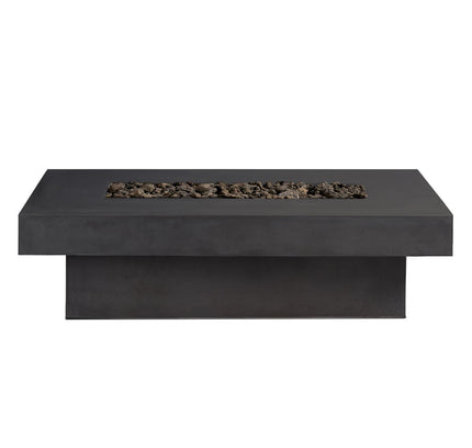 Toplina - Rectangular Concrete Fire Pit Table