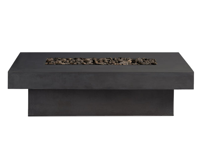 Toplina - Rectangular Concrete Fire Pit Table