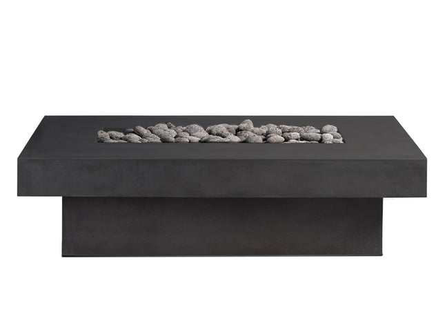 Toplina - Rectangular Concrete Fire Pit Table