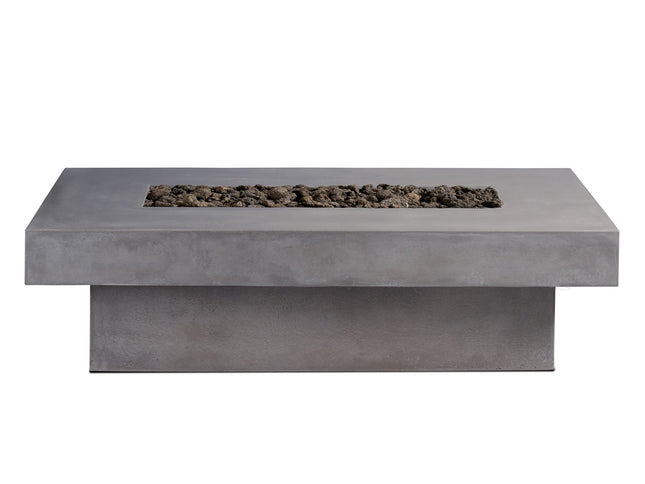 Toplina - Rectangular Concrete Fire Pit Table