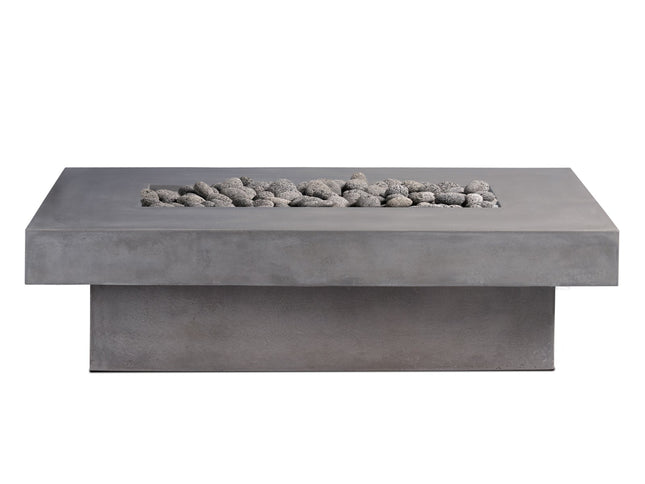 Toplina - Rectangular Concrete Fire Pit Table
