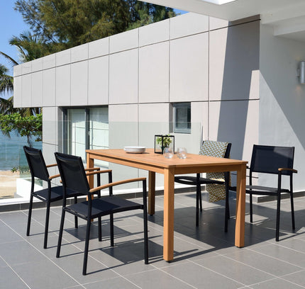 Orlando Rectangular Table and Vera Armchair Dining Set