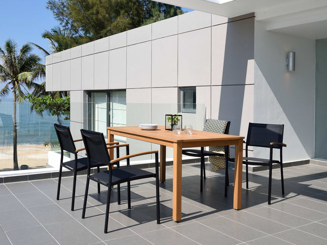 Orlando Rectangular Table and Vera Armchair Dining Set