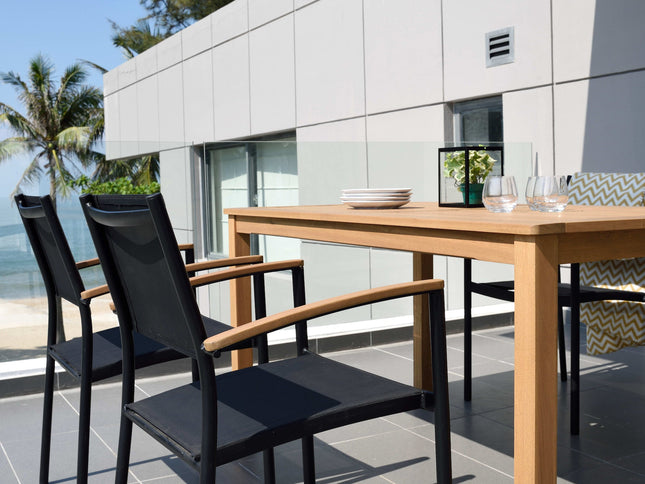 Orlando Rectangular Table and Vera Armchair Dining Set