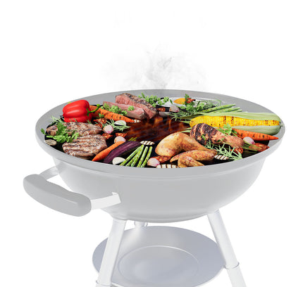 Arteflame Two-Piece Flat-Top Insert — Fits Weber® Kettle Charcoal Grills (Griddle Ring + Center Grill Grate)