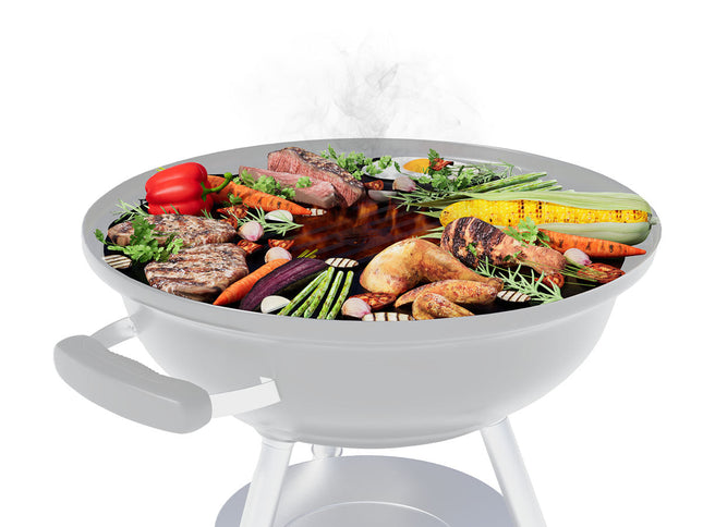 Arteflame Two-Piece Flat-Top Insert — Fits Weber® Kettle Charcoal Grills (Griddle Ring + Center Grill Grate)