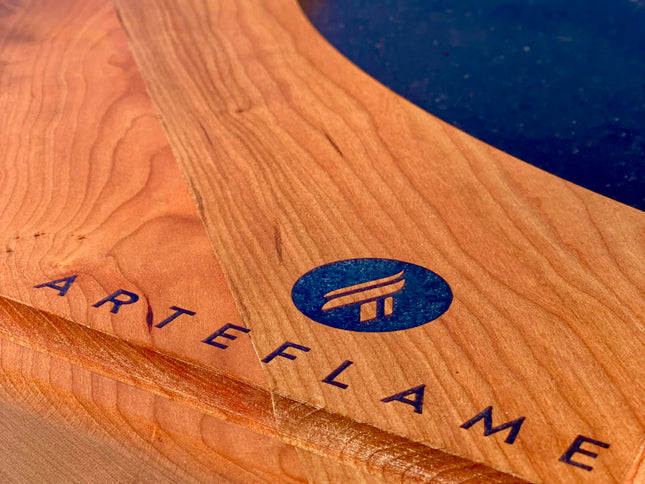Custom Cherry Wood Cutting Block for 30" & 40" Arteflame Grills - Elegant and Durable