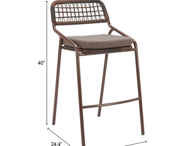 Rio Barstool (Set of 2) Brown