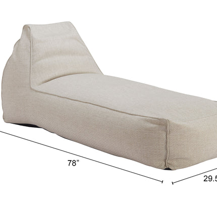 Kalm Chaise Lounge Beige