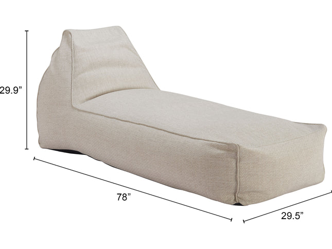 Kalm Chaise Lounge Beige