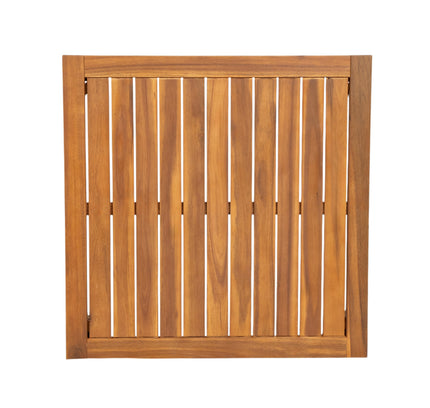 6-Piece Acacia Wood Outdoor Modular Sectional with Daybed Configuration & Tea Table