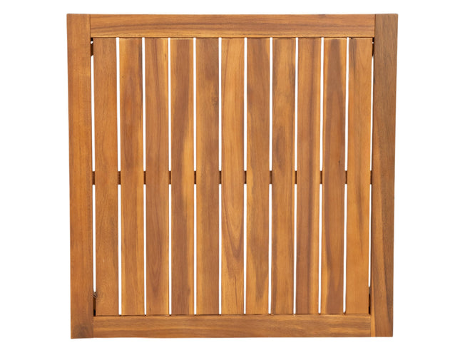 6-Piece Acacia Wood Outdoor Modular Sectional with Daybed Configuration & Tea Table