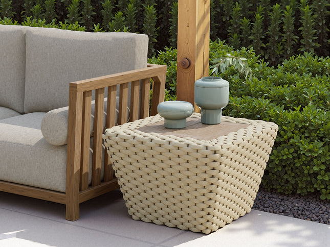 Antul Coffee Table White & Natural