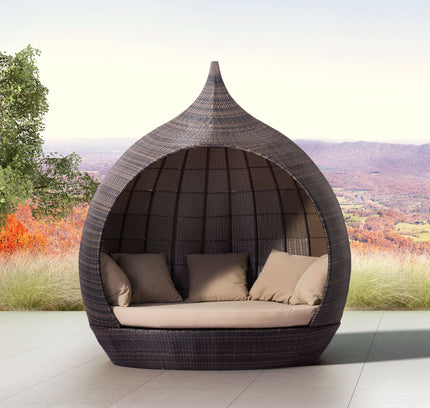 Martinique Beach Daybed Brown & Beige