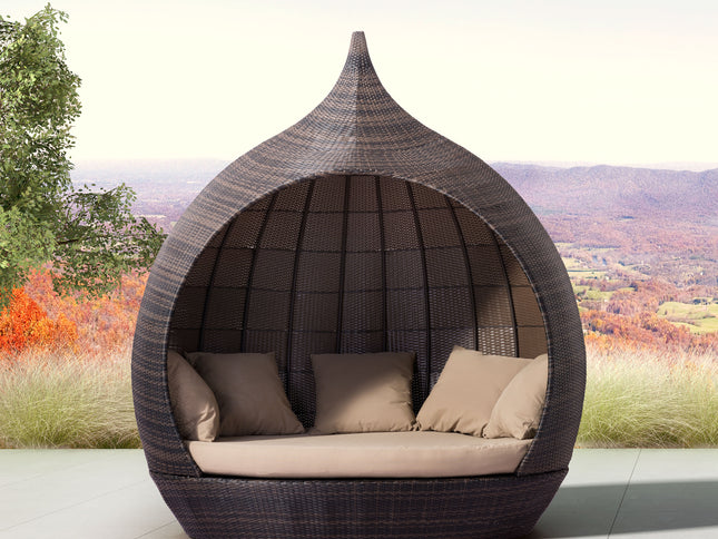 Martinique Beach Daybed Brown & Beige