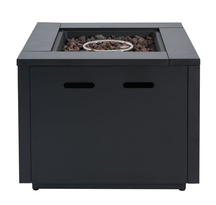 30-Inch Square Propane Fire Pit Table | Black | 40,000 BTU