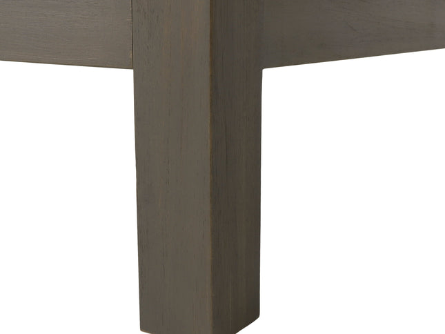 Brava X-Back 4-Piece Acacia Wood Outdoor Sofa Set — White, Mid-Century Modern