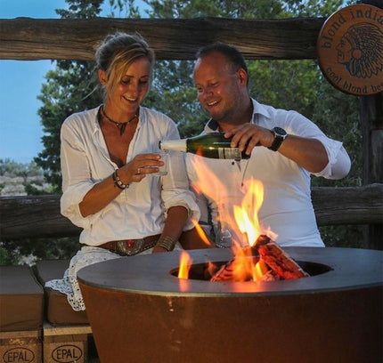 Arteflame ONE30 — 30″ One Series Flat-Top Charcoal Grill & Fire Bowl (Single-Piece CORTEN Steel)