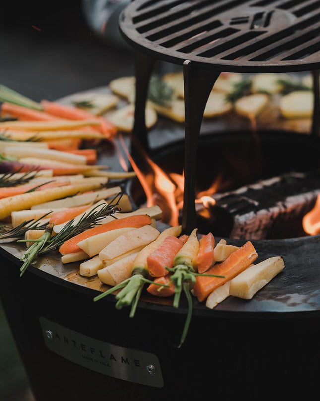 Arteflame ONE30 — 30″ One Series Flat-Top Charcoal Grill & Fire Bowl (Single-Piece CORTEN Steel)