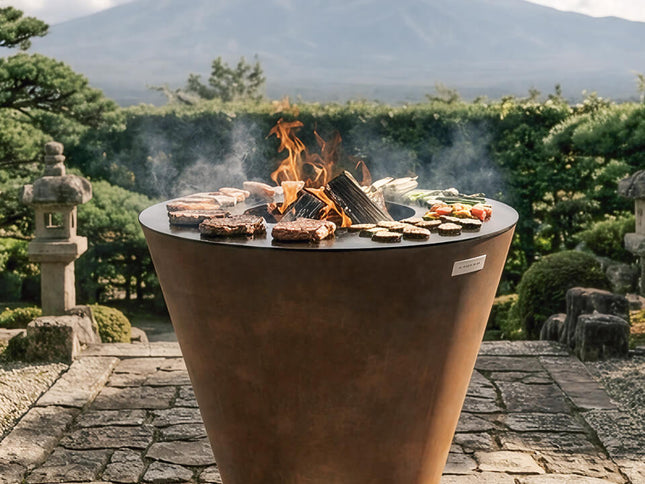 Arteflame One Series 40″ XXL Flat-Top Grill & Fire Bowl, CORTEN