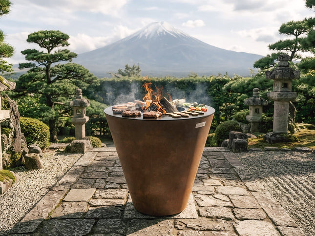 Arteflame One Series 40″ XXL Flat-Top Grill & Fire Bowl, CORTEN