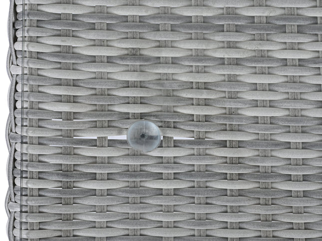 Outdoor Rattan Patio Furniture Set with Adjustable Recliners, Ottomans & Tables