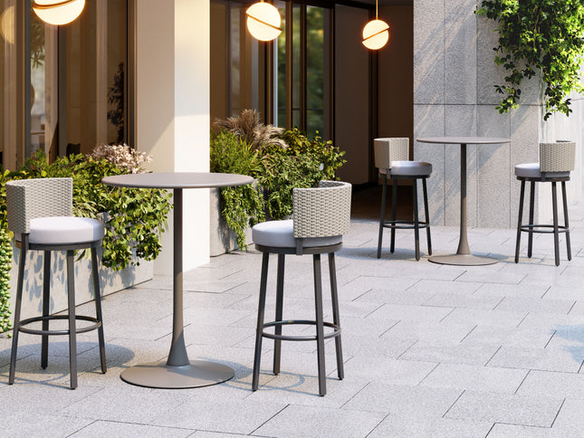 Midnight Wave Barstool White