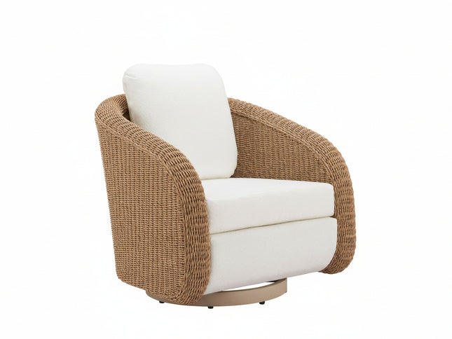 Solara Swivel Chair Ivory