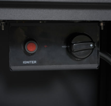 30-Inch Square Propane Fire Pit Table | Black | 40,000 BTU