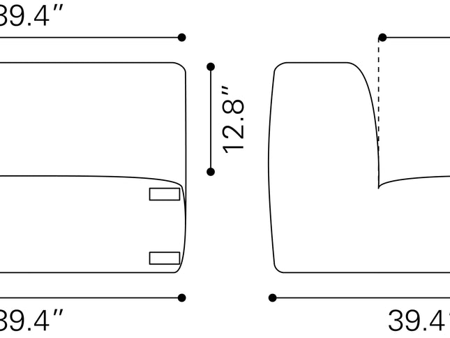 Luanda Middle Chair Gray