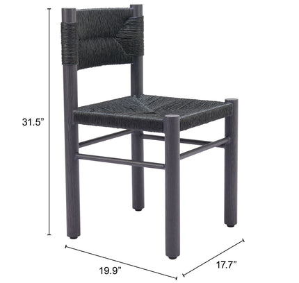 Iska Dining Chair (Set of 2) Black