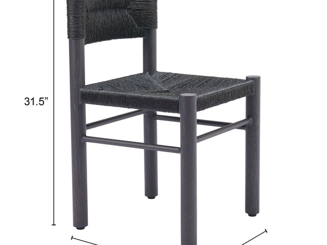 Iska Dining Chair (Set of 2) Black