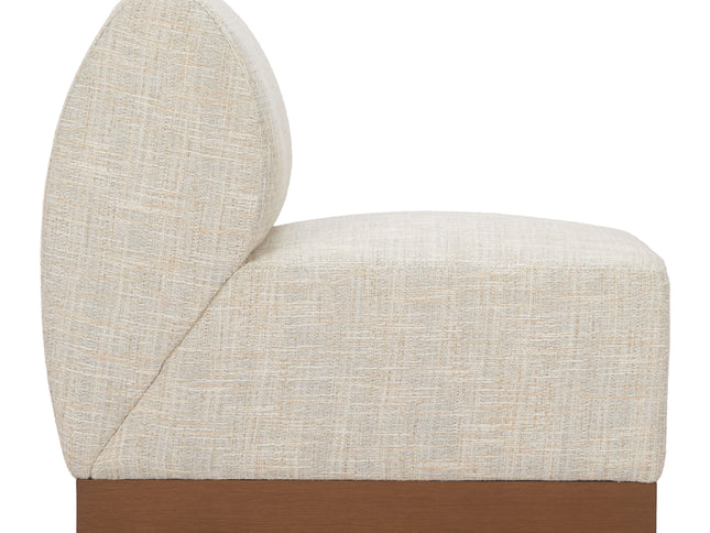 Christy Armless Chair Beige