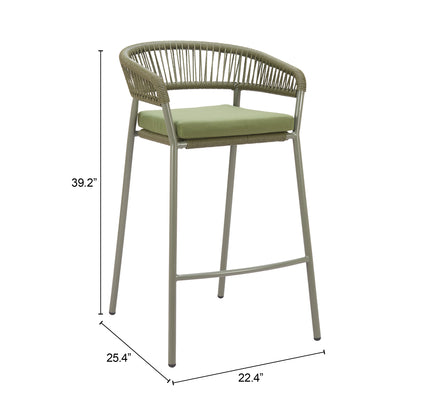 Skye Barstool (Set of 2) Green