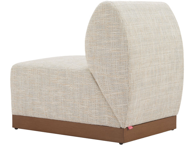 Christy Armless Chair Beige