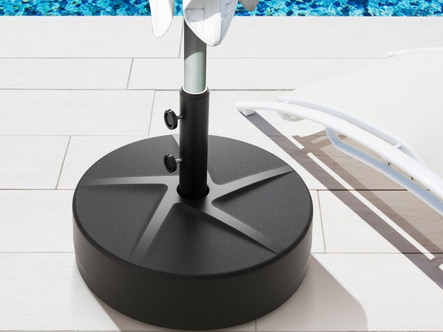 Patio Umbrella Base 88 lb Capacity Water/Sand Fillable Market Table Umbrella