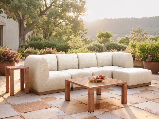 Christy Corner Chair Beige