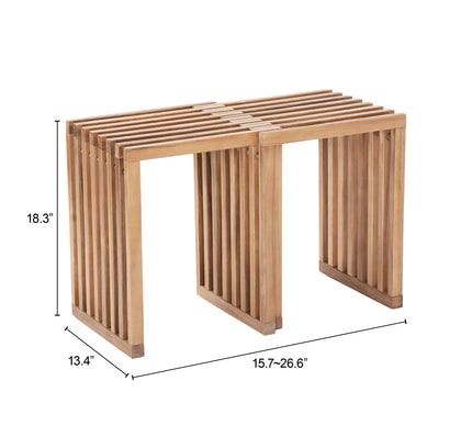 Riviera Extendable Stool (Set of 2) Natural