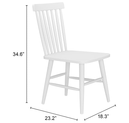 Zeilen Dining Chair (Set of 2) White