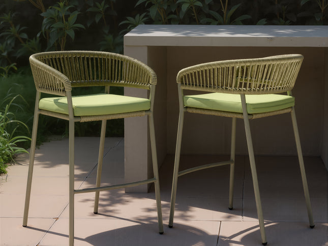 Skye Barstool (Set of 2) Green