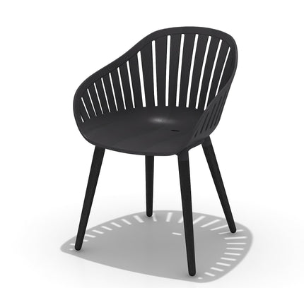 Nassau Resin and Aluminum Chairs - 4 Piece