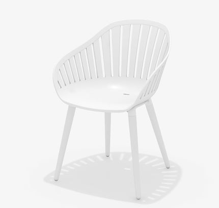 Nassau Resin and Aluminum Chairs - 4 Piece