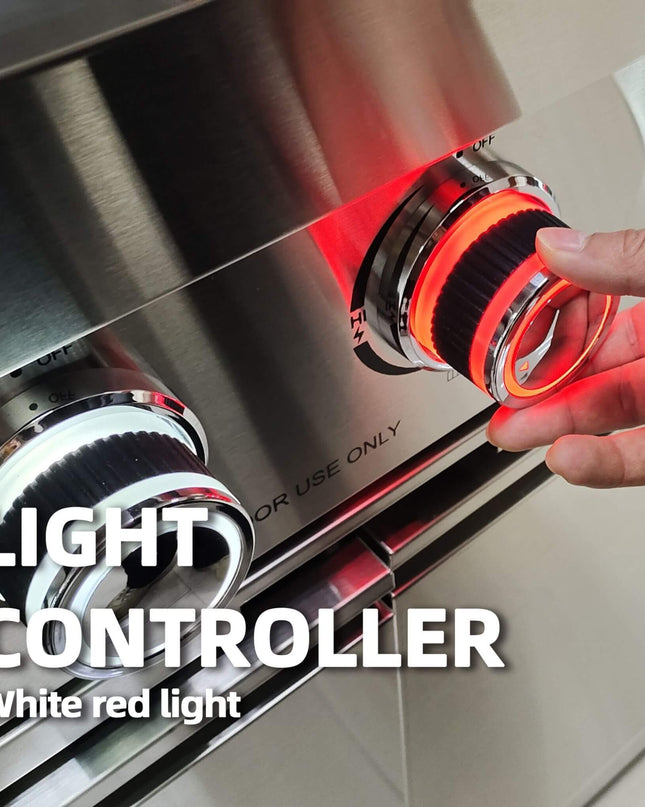 Castelle Flame 62-Inch 6-Burner Gas Outdoor Grill Island With Wine Cooler And Rotisserie