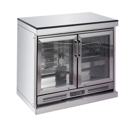 Castelle Flame 62-Inch 6-Burner Gas Outdoor Grill Island With Wine Cooler And Rotisserie