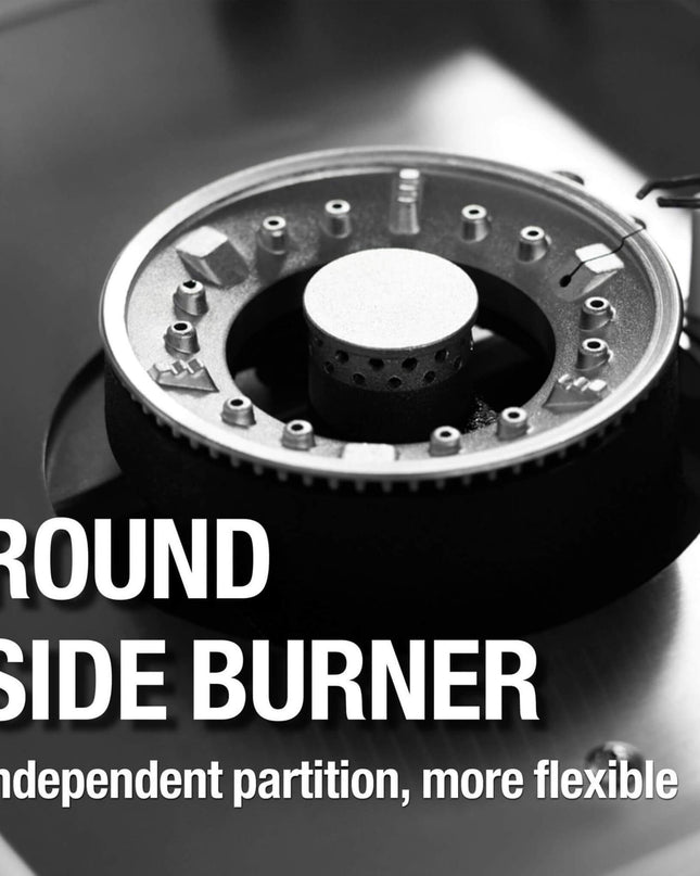 Castelle Flame 62-Inch 6-Burner Gas Outdoor Grill Island With Wine Cooler And Rotisserie