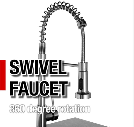 Castelle Flame Granite Outdoor BBQ Kitchen Island With 43-Inch 6-Burner Gas Grill, Rotisserie Kit, Cabinets, And Sink