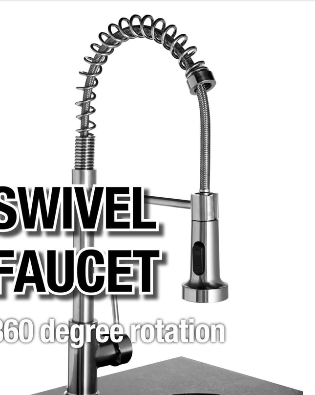 Castelle Flame Granite Outdoor BBQ Kitchen Island With 43-Inch 6-Burner Gas Grill, Rotisserie Kit, Cabinets, And Sink