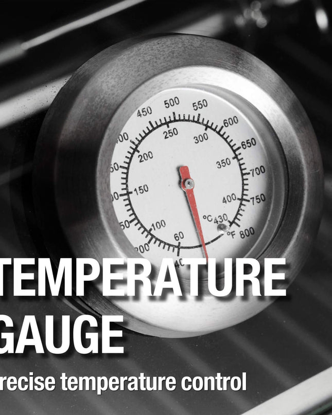 Castelle Flame Premium Black Stainless Steel 6-Burner Gas Grill Kitchen Island With Rotisserie Kit